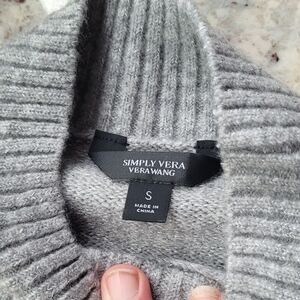 Simply Vera Vera Wang Gray Women's Sweater